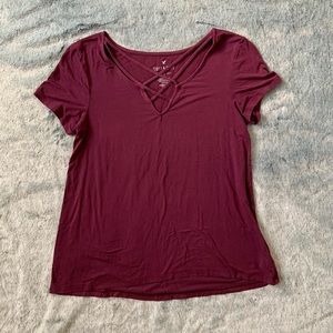 American Eagle Soft & Sexy Cage Tee